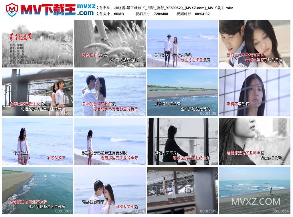 杨晓霞-累了就放下_国语_流行_YF800520